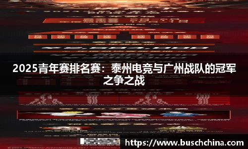 2025青年赛排名赛：泰州电竞与广州战队的冠军之争之战